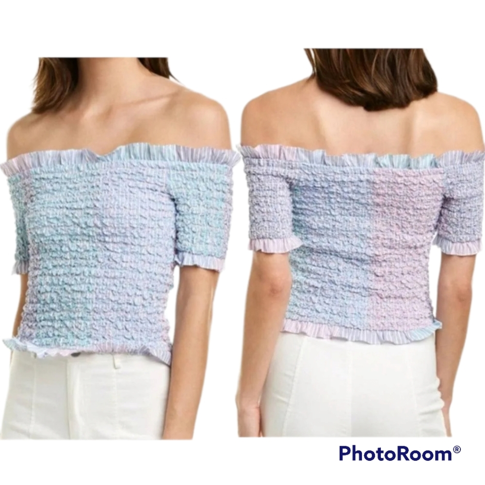 Petersyn Kinsey smocked off the shoulder Multicolor - Picture 5 of 5